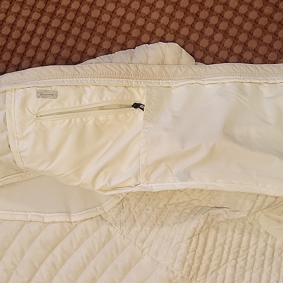 Eddie Bauer Stormdown Down jacket 800Cream/Beige/Gray Full Zip Petite S - Picture 6 of 9